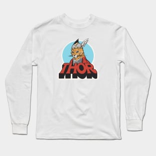 Cat Thor - Wielder of Meownir Long Sleeve T-Shirt